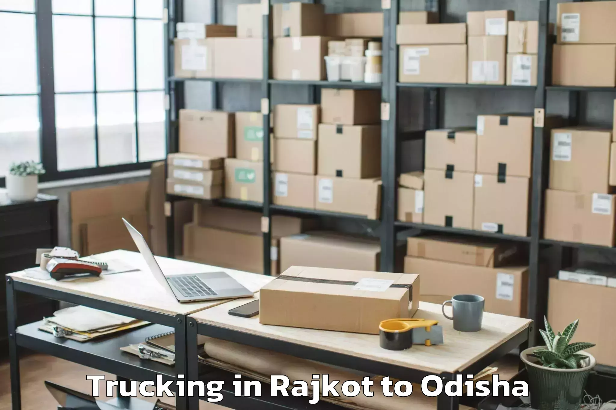 Easy Rajkot to Banapur Trucking Booking